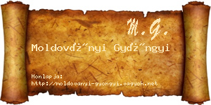Moldoványi Gyöngyi névjegykártya