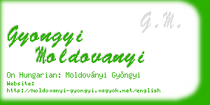 gyongyi moldovanyi business card
