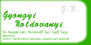 gyongyi moldovanyi business card